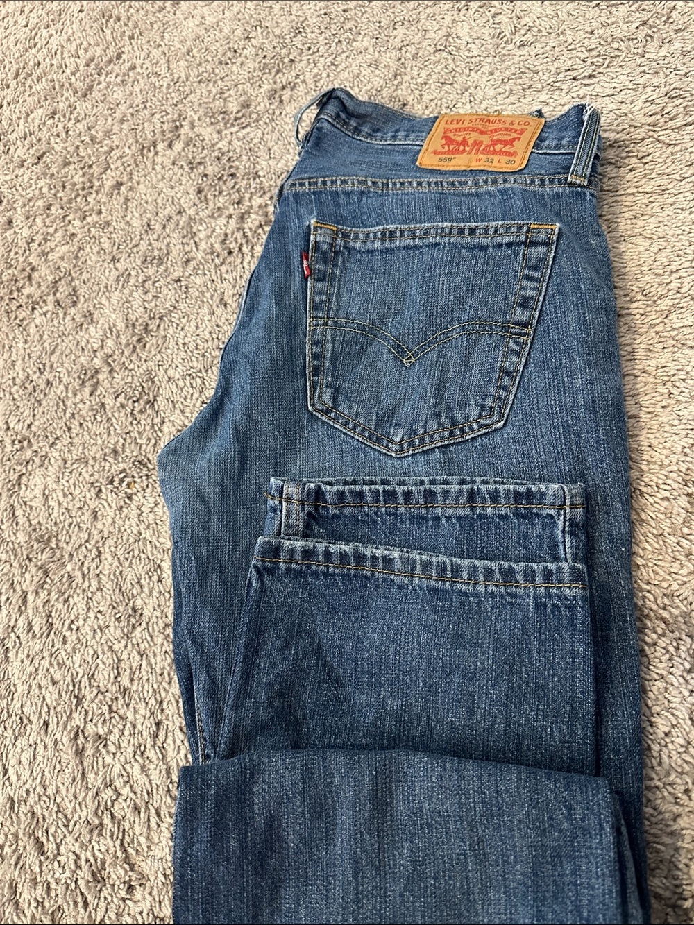 Levi’s 559 Relaxed Straight Men’s Jeans Medium Wash Denim 32x30